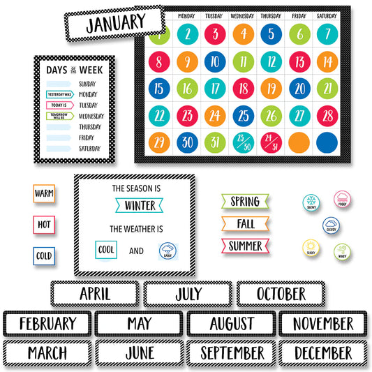 CALENDAR SET BULLETIN BOARD 67PCS
