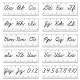 CURSIVE ALPHABET LINE BULLETIN BOARD
