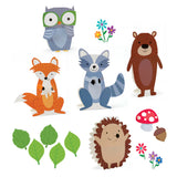 STAND-UP WOODLAND FRIENDS BULLETIN BOARD SET 13PCS