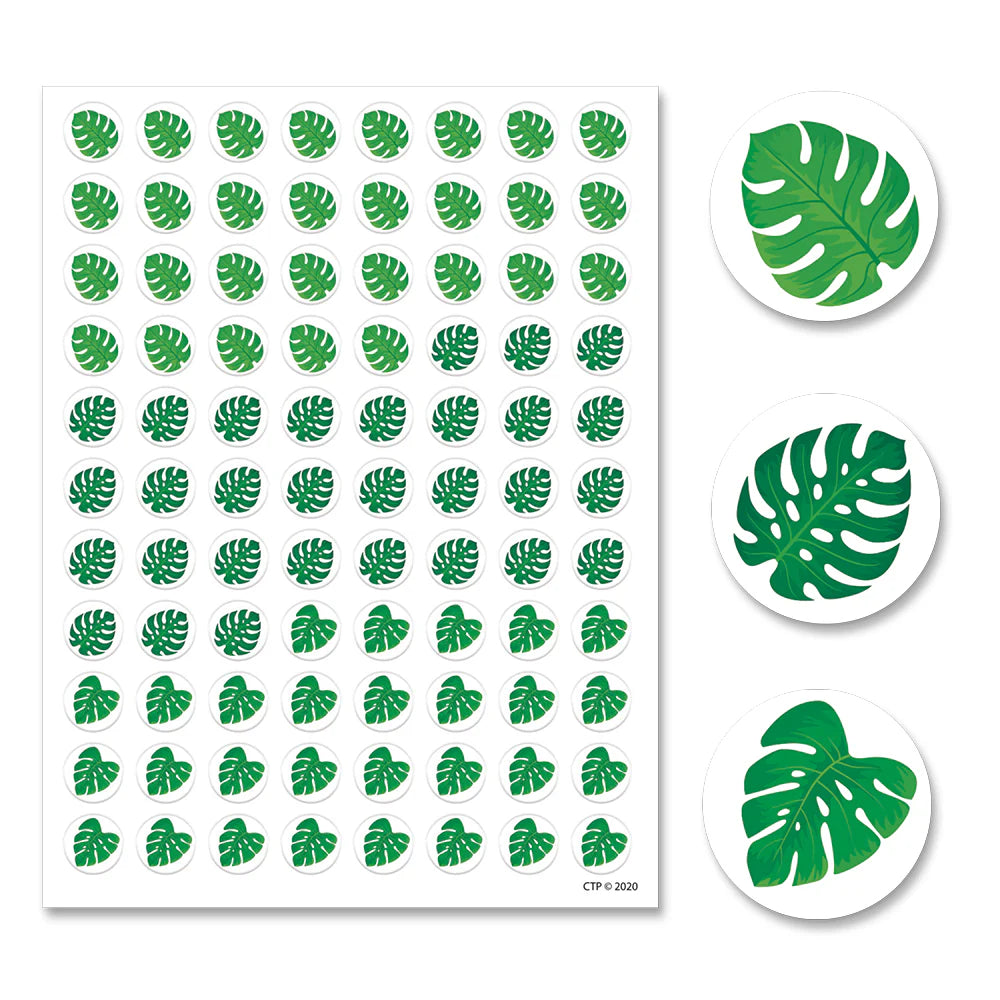 Palm Paradise Monstera Leaves Hot Spots Stickers |  880 stickers