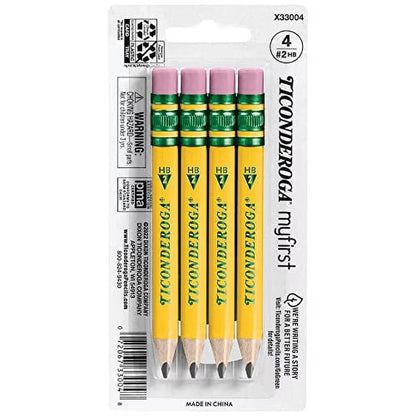My First Short #2 Pencil 4ct Yellow