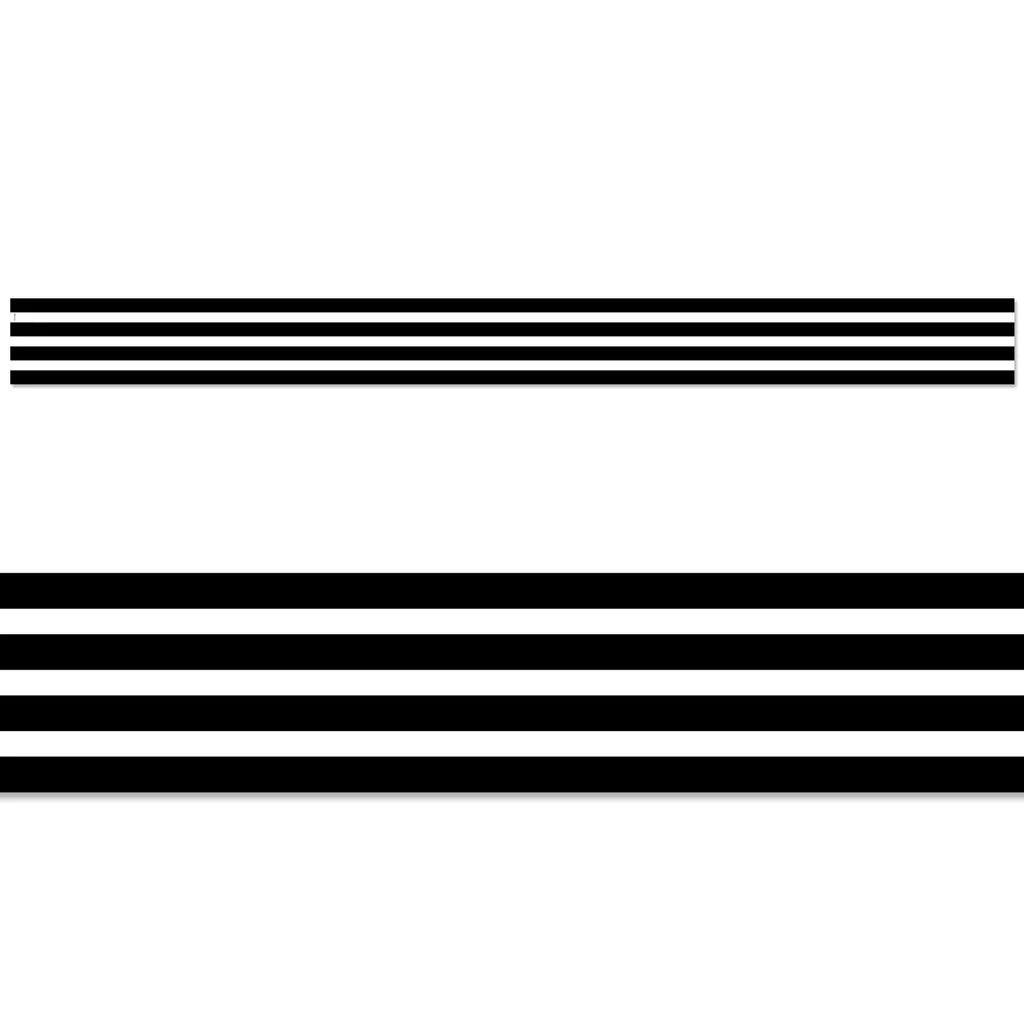 BLACK STRIPES EZ BORDER 48 FEET