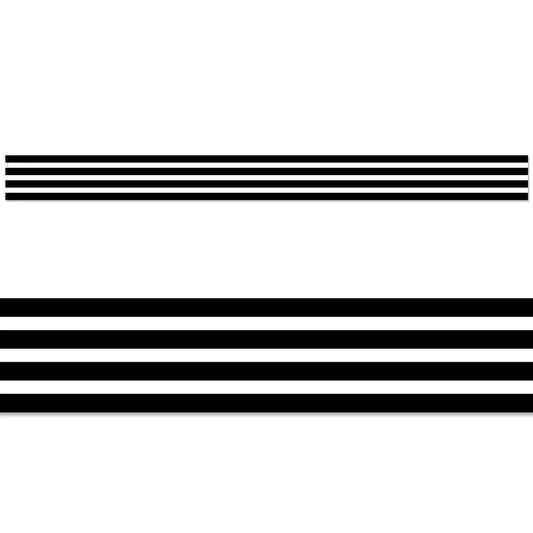 BLACK STRIPES EZ BORDER 48 FEET