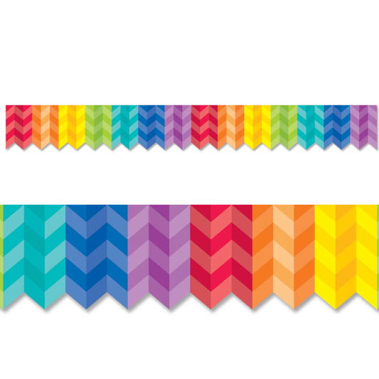 RAINBOW HERRINGBONE EZ BORDER 48FT. 24 STRIPS