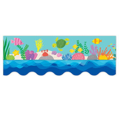 Waves Of Blue Wavy EZ Border