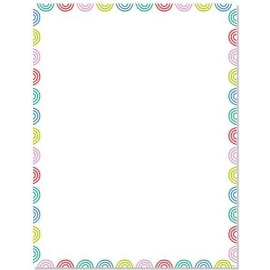 RAINBOW DOODLES BLANK CHART