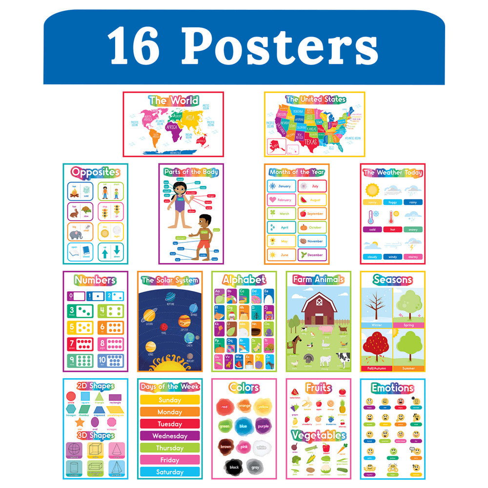 EARLY LEARNING PK-2 POSTER SET