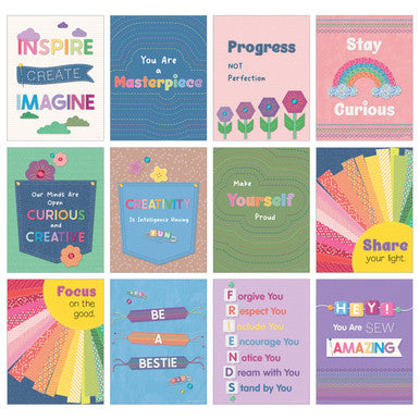 CRAFTY COOL 12 MINI POSTERS