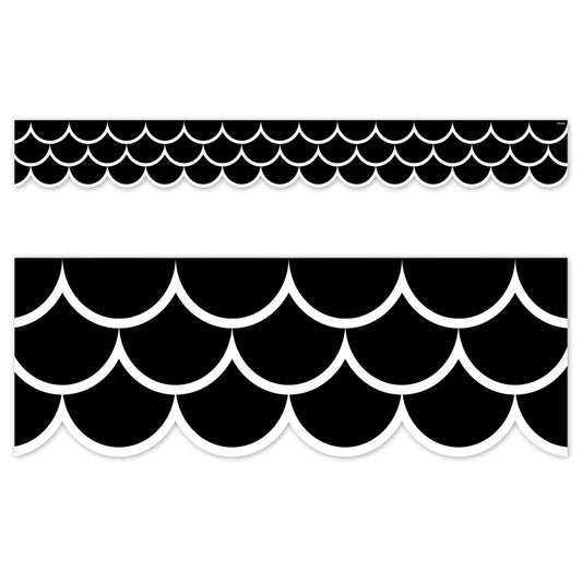 BLACK SCALLOPS EZ BORDERS