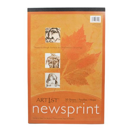 NEWSPRINT PAD ARTIST 12X18