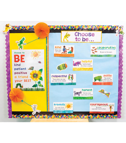 The Very Hungry Caterpillar Dots Straight Bulletin Board Borders |  12 strips