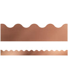 Rose Gold Foil Scalloped Bulletin Board Borders | 13 strips