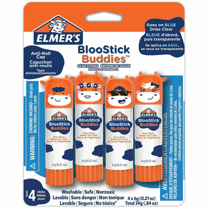 Disappearing Blue GS Elmer’s 4 CT 6G Bloostick Buddies Glue Sticks