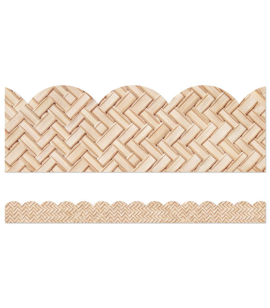 Woven Bamboo Scalloped Borders | 39' per package