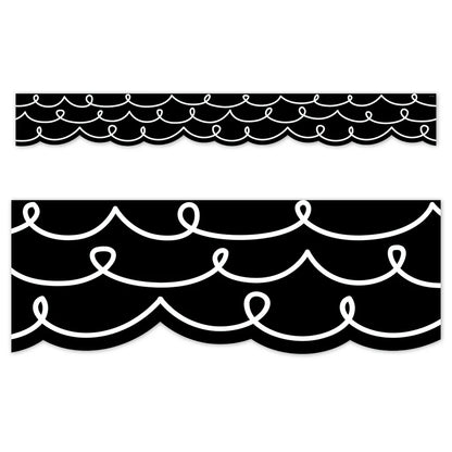 Core Decor Loop-de-Loop on Black  Border | 48'