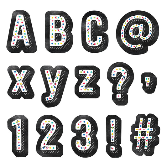 CHALK IT UP! COLORFUL CHALK DESIGNER LETTERS 4''