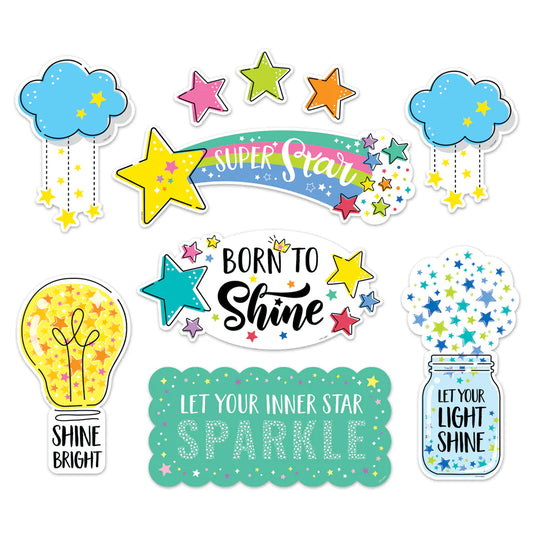Star Bright Positive Thinking Mini Bulletin Board | 23 pcs