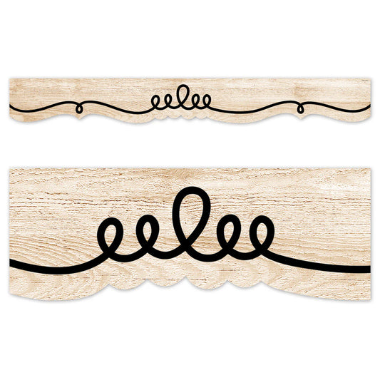 CORE DECOR LOOP-DE-DOODLE ON WOOD BORDER