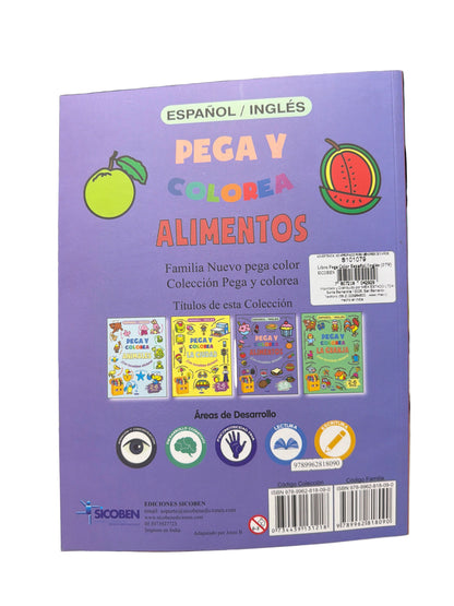 Pega Y Colorea Alimentos