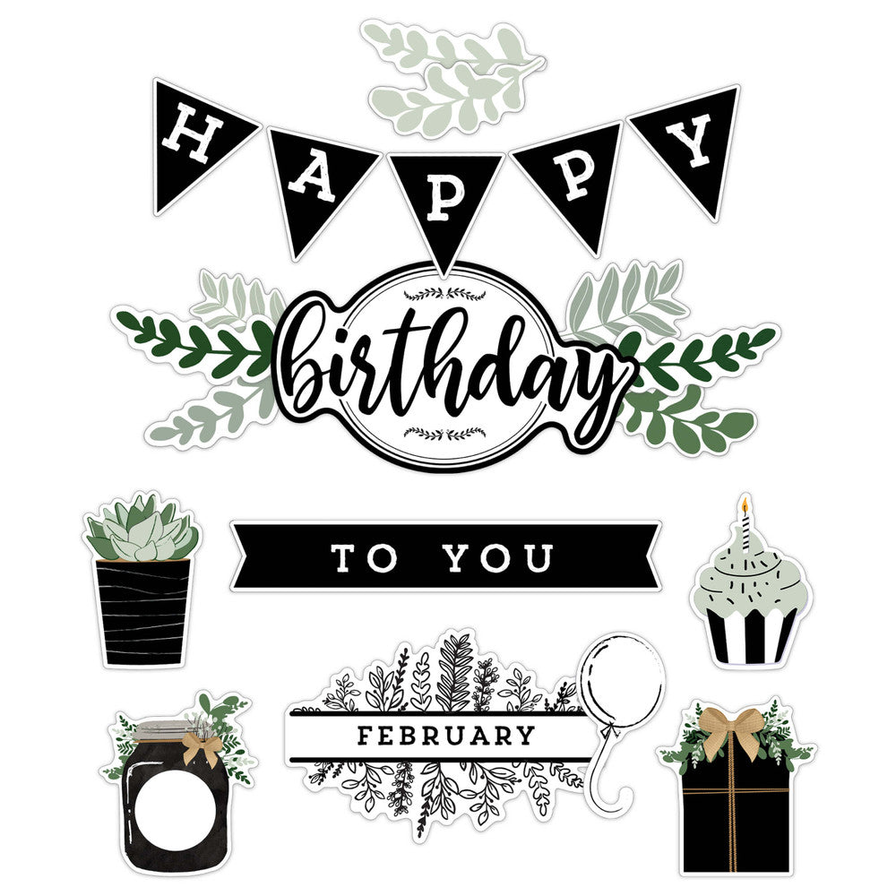 FARMHOUSE BIRTHDAY BULLETIN BOARD SET