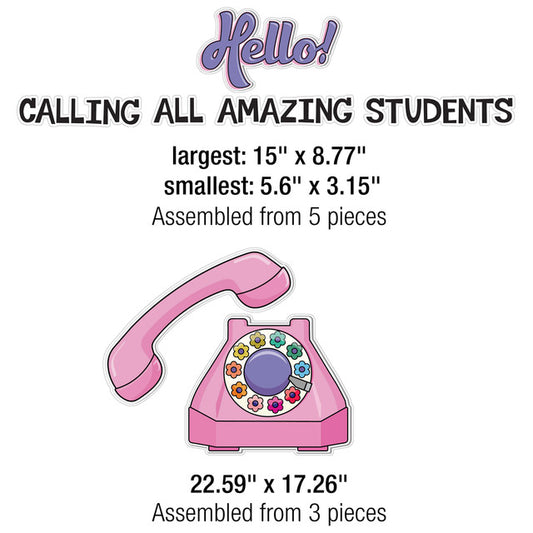 Hello! Calling All Amazing Students Bulletin Board Set