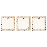 POLKA DOTS ON WOOD 3INCH DESIGNER CUT OUTS 36 PCS
