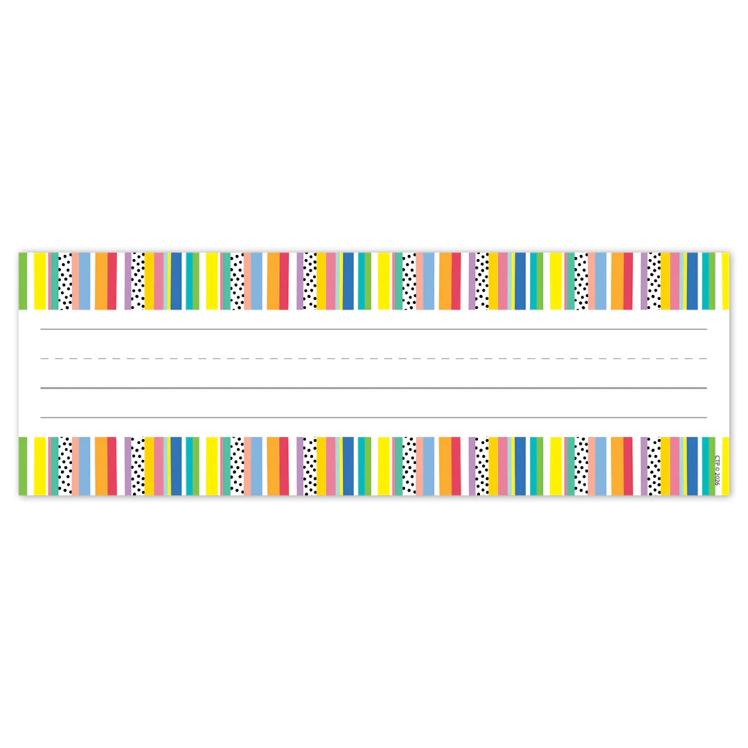 Core Decor Stripes and Dots Name Plates | 36 name plates