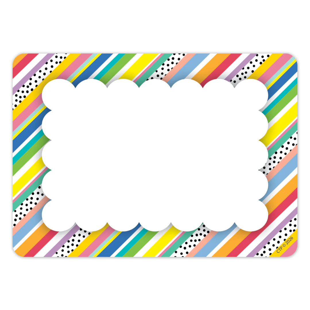 Core Decor Stripes and Dots Labels | 36 labels
