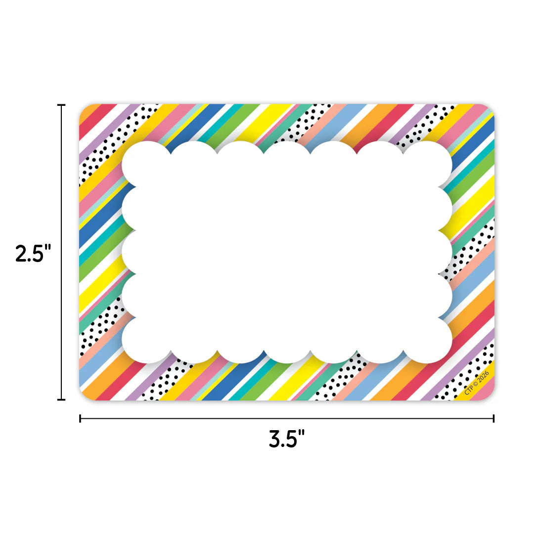 Core Decor Stripes and Dots Labels | 36 labels