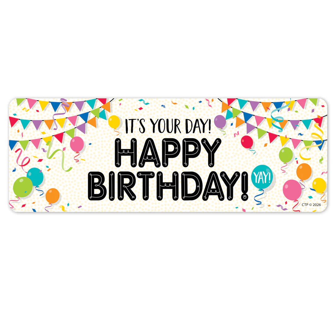 Core Decor Happy Birthday Bookmark | 30 bookmarks
