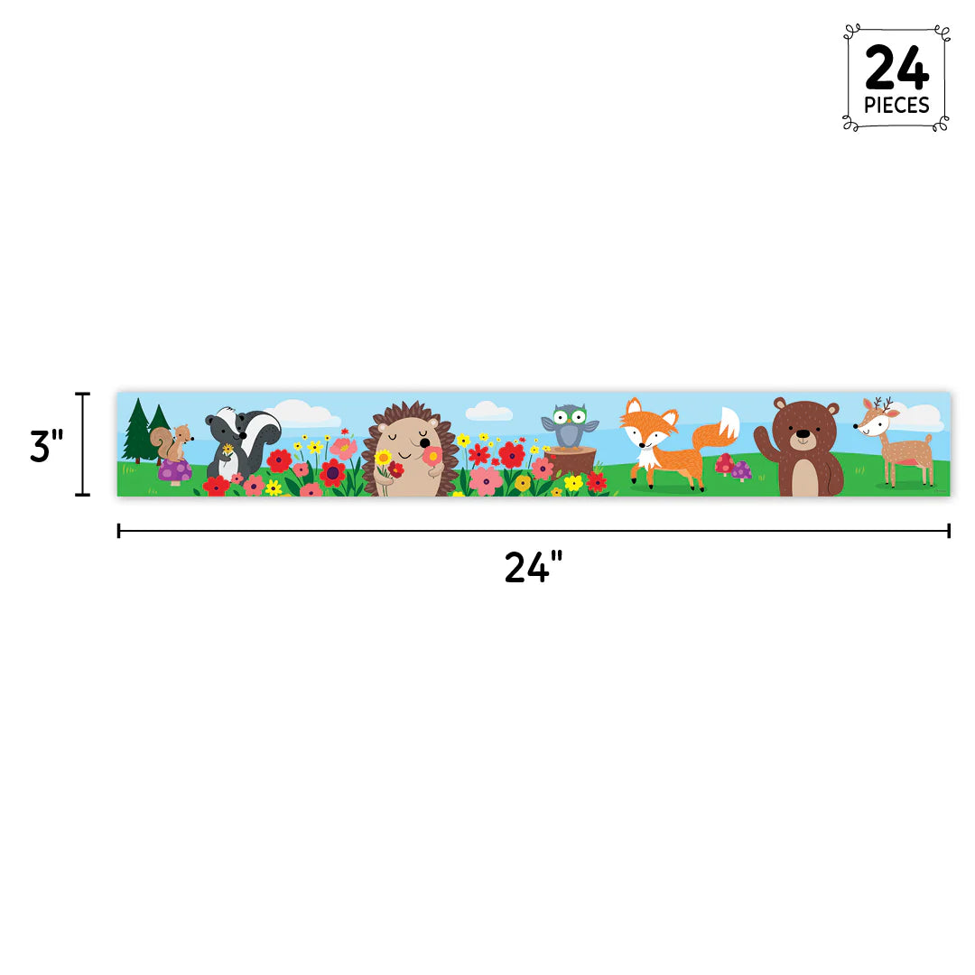 Woodland Friends EZ Border | 24pcs | 24-inch strips