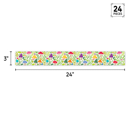 Woodland Friends Mushroom Medley EZ Border | 24pcs | 24-inch strips
