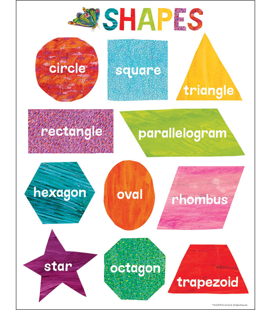 World of Eric Carle Shapes Chart | Grade PK-2