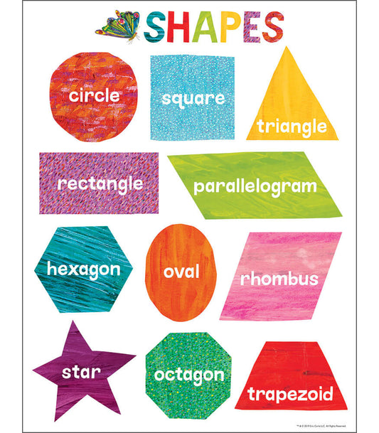 World of Eric Carle Shapes Chart | Grade PK-2