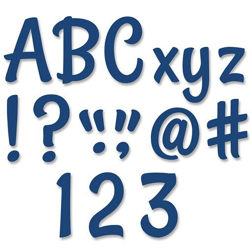 STYLISH BLUE DESIGNER LETTERS