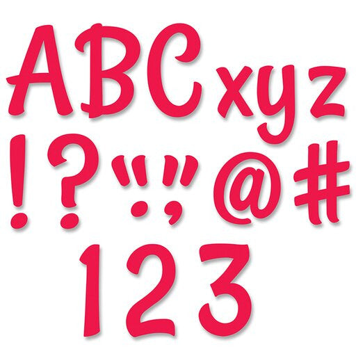 STYLISH POPPY RED DESIGNER LETTERS