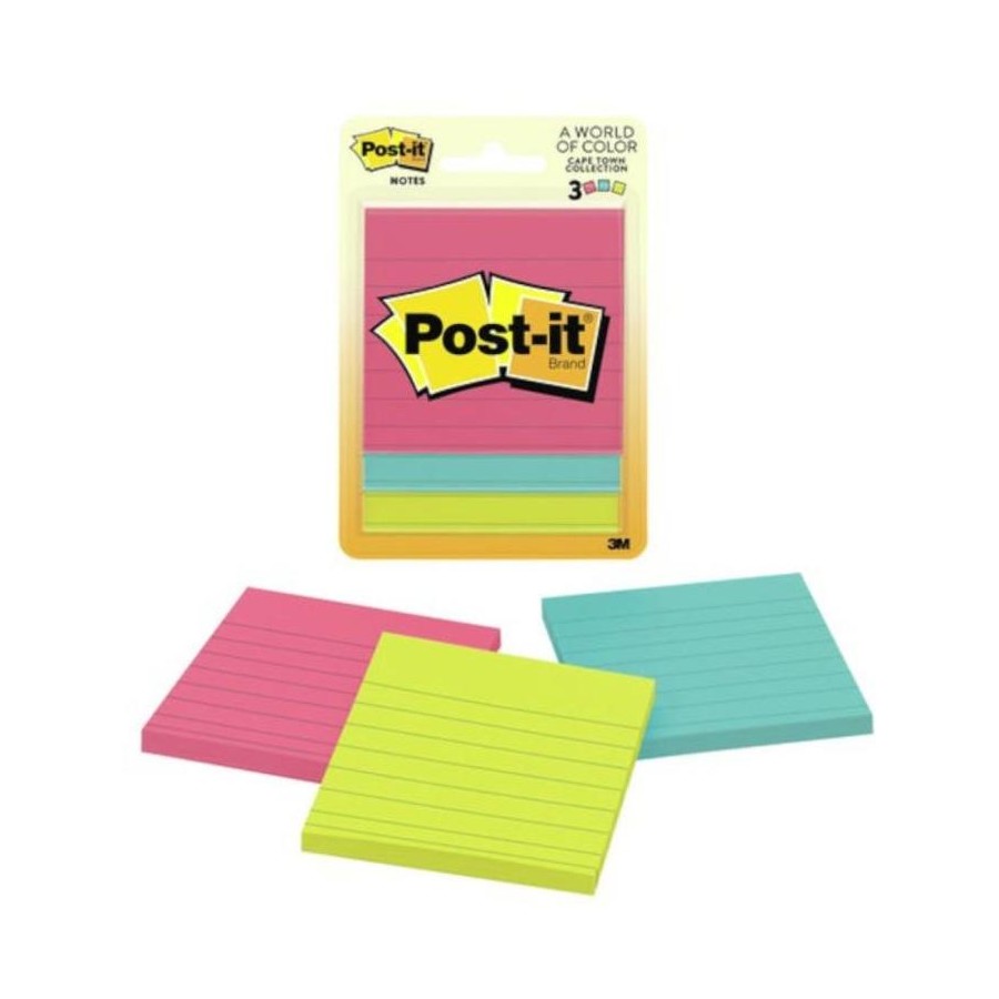Post It Note PK3 Lined – imagen 2 - JA Riollano