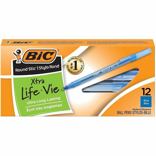 Bic Xtra Life | Round Stic Pen | Blue | Cj.12