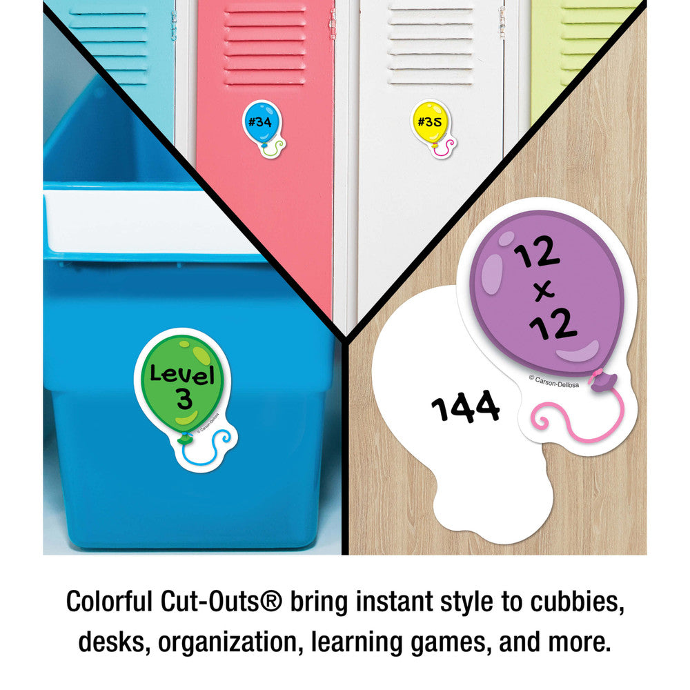 Balloons Mini Cutouts |  36 cut-outs