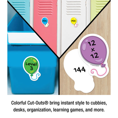 Balloons Mini Cutouts |  36 cut-outs