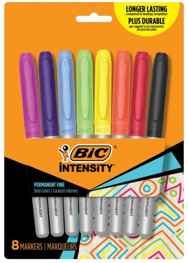 Intensity Permanent Marker Asst Fine 8 Paq.