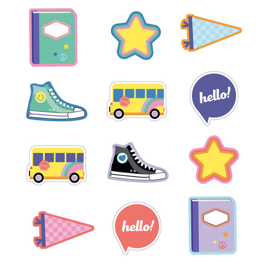 WE STICK TOGETHER HELLO SCHOOL CUTOUTS 36PCS
