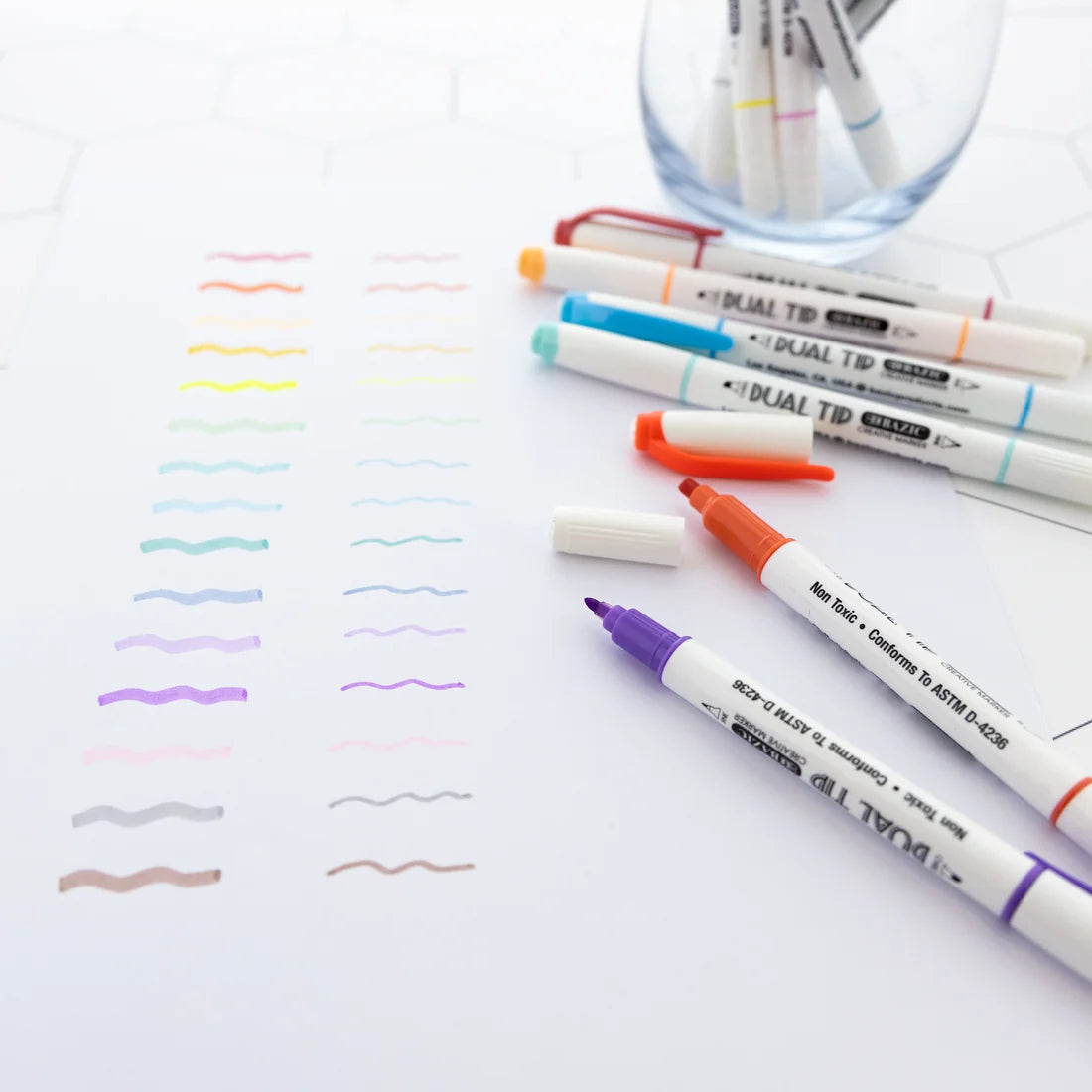 Dual Tip Creative Markers | Asst | pqt 12