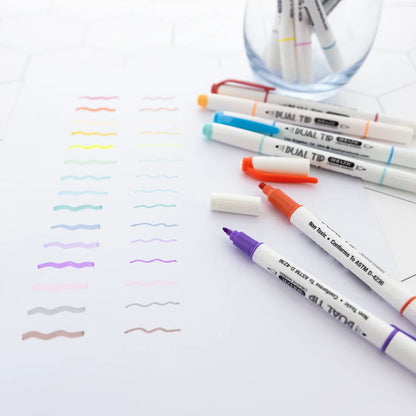 Dual Tip Creative Markers | Asst | pqt 12