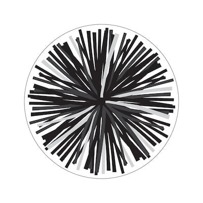 SIMPLY STYLISH BLACK & WHITE POMPOM CUT OUTS