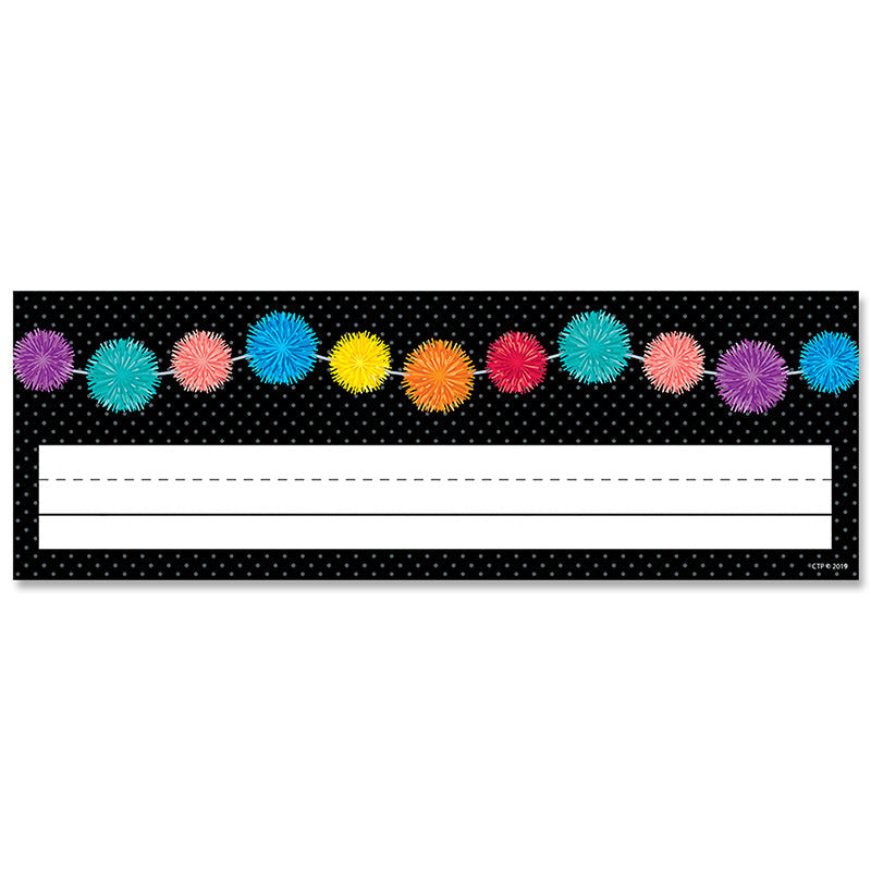 POM-POMS NAME PLATES