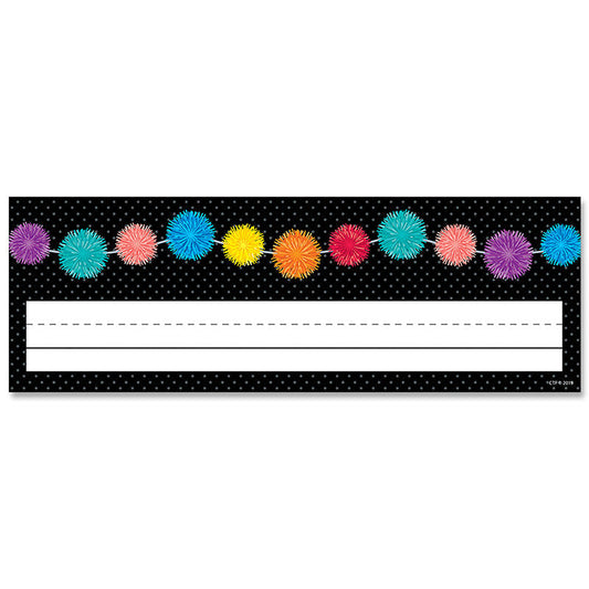 POM-POMS NAME PLATES