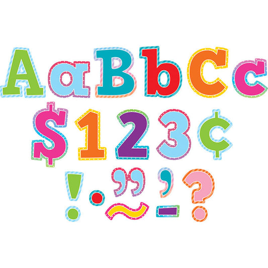 COLORFUL VIBES BOLD BLOCK LETTER