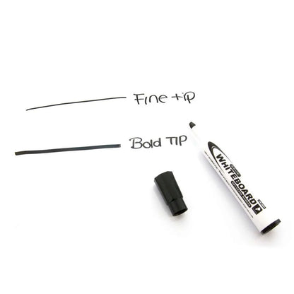 Dry Erase Marker Black Chisel 3pk