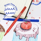 20 Colors Fine Line Washable Markers